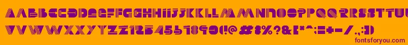 Alectro Font – Purple Fonts on Orange Background