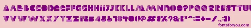 Alectro Font – Purple Fonts on Pink Background