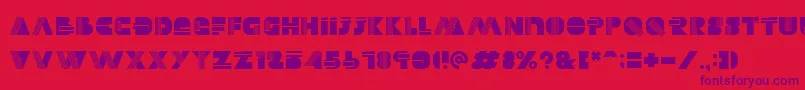 Шрифт Alectro – фиолетовые шрифты на красном фоне