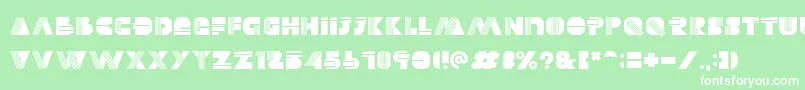 Alectro Font – White Fonts on Green Background
