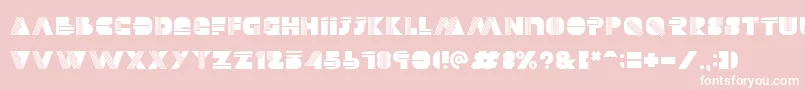 フォントAlectro – ピンクの背景に白い文字