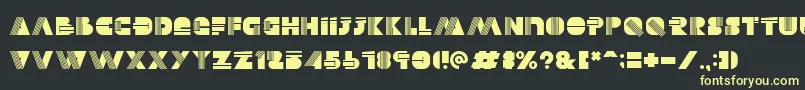 Alectro Font – Yellow Fonts on Black Background