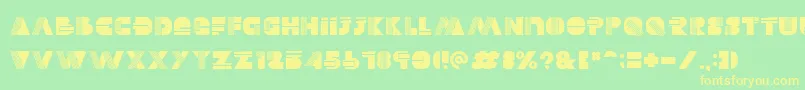 Alectro Font – Yellow Fonts on Green Background