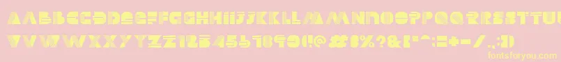 Alectro Font – Yellow Fonts on Pink Background