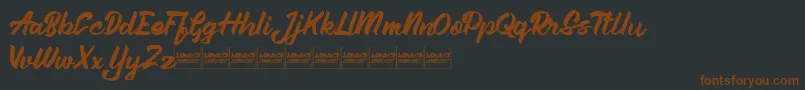 Aleenademo Font – Brown Fonts on Black Background