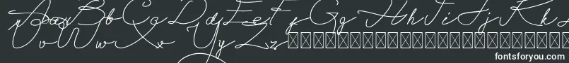 Шрифт Alegant Script Free – белые шрифты на чёрном фоне