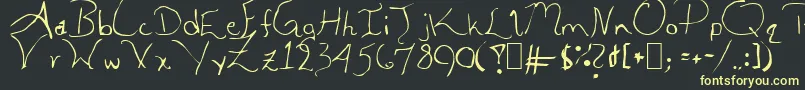 More about ALEIA Font ALEIA Font – Yellow Fonts on Black Background