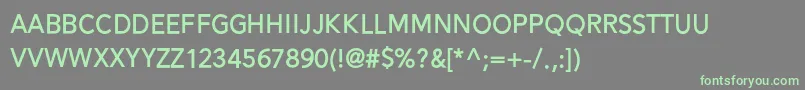 Alesand Bold-fontti – vihreät fontit harmaalla taustalla