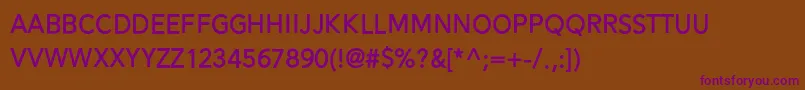 Alesand Bold Font – Purple Fonts on Brown Background
