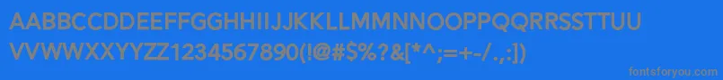 Alesand Extra Bold Font – Gray Fonts on Blue Background