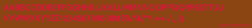 Alesand Extra Bold Font – Red Fonts on Brown Background