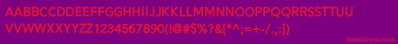 Шрифт Alesand Extra Bold – красные шрифты на фиолетовом фоне