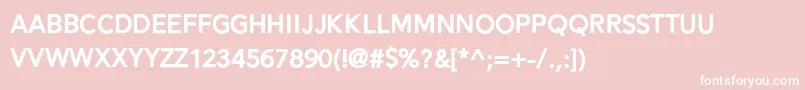 Alesand Extra Bold Font – White Fonts on Pink Background