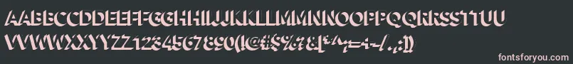 Шрифт Alesand Extra Extrude – розовые шрифты на чёрном фоне