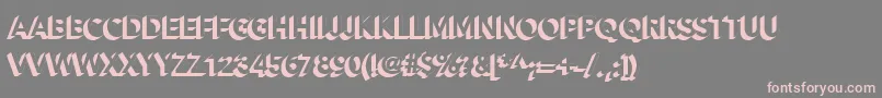 Шрифт Alesand Extra Extrude – розовые шрифты на сером фоне