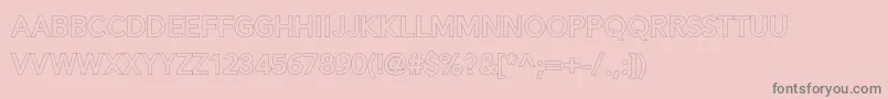 More about Alesand Extra Outline Font Alesand Extra Outline Font – Gray Fonts on Pink Background