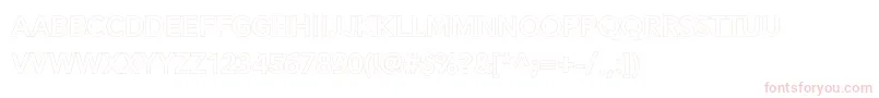 Alesand Extra Outline Font – Pink Fonts on White Background