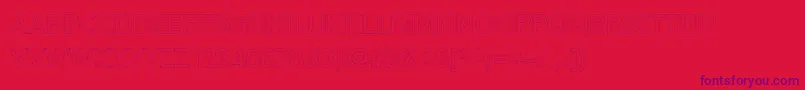 Alesand Extra Outline Font – Purple Fonts on Red Background