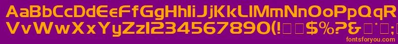 Шрифт SimplixDisplaySsi – оранжевые шрифты на фиолетовом фоне