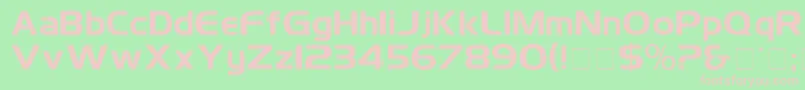 SimplixDisplaySsi-Schriftart – Rosa Schriften auf grünem Hintergrund