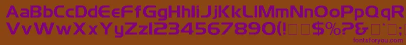 SimplixDisplaySsi Font – Purple Fonts on Brown Background