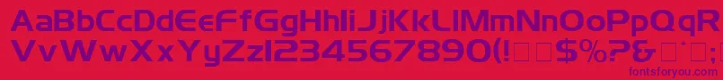 SimplixDisplaySsi Font – Purple Fonts on Red Background