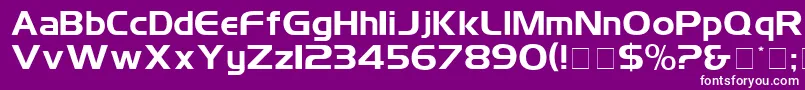 フォントSimplixDisplaySsi – 紫の背景に白い文字
