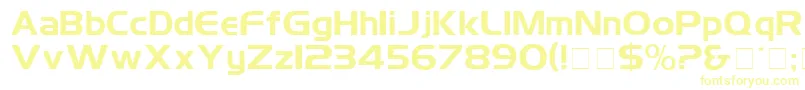 SimplixDisplaySsi-Schriftart – Gelbe Schriften auf weißem Hintergrund