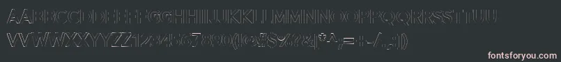 Alesand Extra Outline Font – Pink Fonts on Black Background