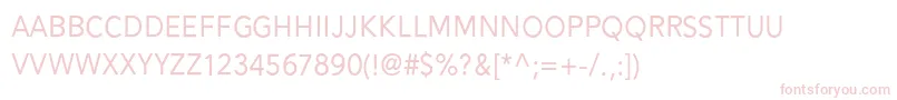 Alesand Regular Font – Pink Fonts on White Background