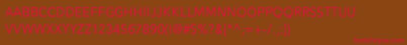 Alesand Regular Font – Red Fonts on Brown Background