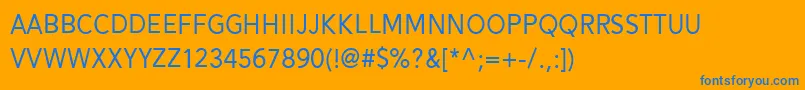 Подробнее о шрифте Alesand Regular Шрифт Alesand Regular – синие шрифты на оранжевом фоне