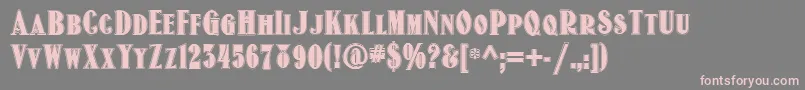 Oldgatelanenf Font – Pink Fonts on Gray Background