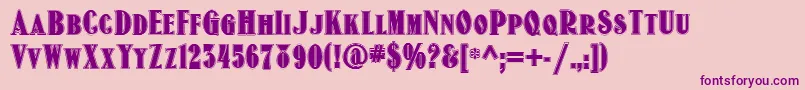 Oldgatelanenf Font – Purple Fonts on Pink Background