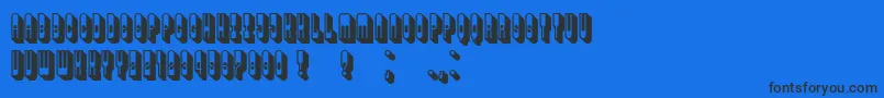 Шрифт Alexander – чёрные шрифты на синем фоне