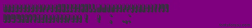 フォントAlexander – 紫の背景に黒い文字