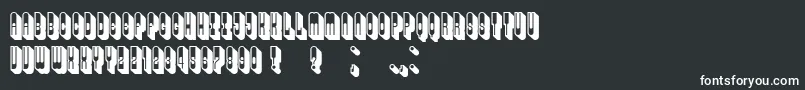 Шрифт Alexander – белые шрифты на чёрном фоне