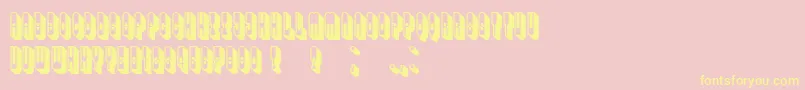 Alexander Font – Yellow Fonts on Pink Background