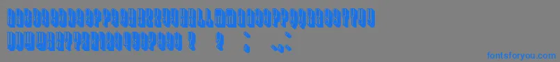 AlexanderFilled Font – Blue Fonts on Gray Background