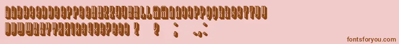 AlexanderFilled Font – Brown Fonts on Pink Background