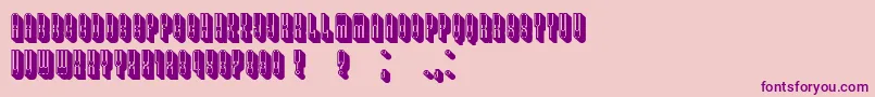 AlexanderFilled Font – Purple Fonts on Pink Background