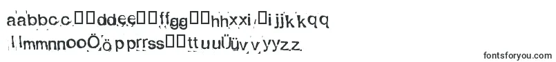 Шрифт Alexandras Stempelkasten – азербайджанские шрифты