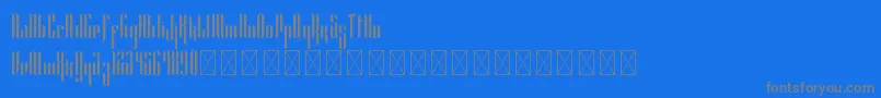 Шрифт Alexandria PersonalUse – серые шрифты на синем фоне
