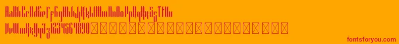 Alexandria PersonalUse Font – Red Fonts on Orange Background
