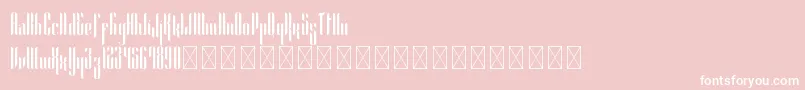 Alexandria PersonalUse Font – White Fonts on Pink Background
