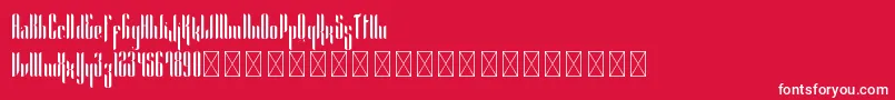 Alexandria PersonalUse Font – White Fonts on Red Background