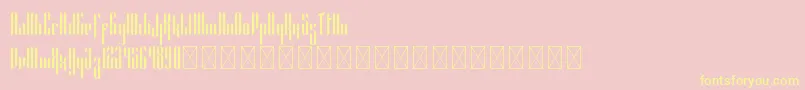Alexandria PersonalUse Font – Yellow Fonts on Pink Background
