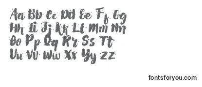 Schriftart AlexDirte Brush Font