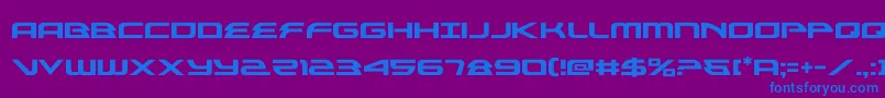 フォントalexisv3 – 紫色の背景に青い文字