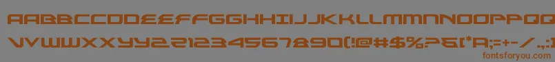 alexisv3 Font – Brown Fonts on Gray Background